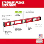 Milwaukee MLIBM78, 78" Magnetic I-Beam Level - Image 3