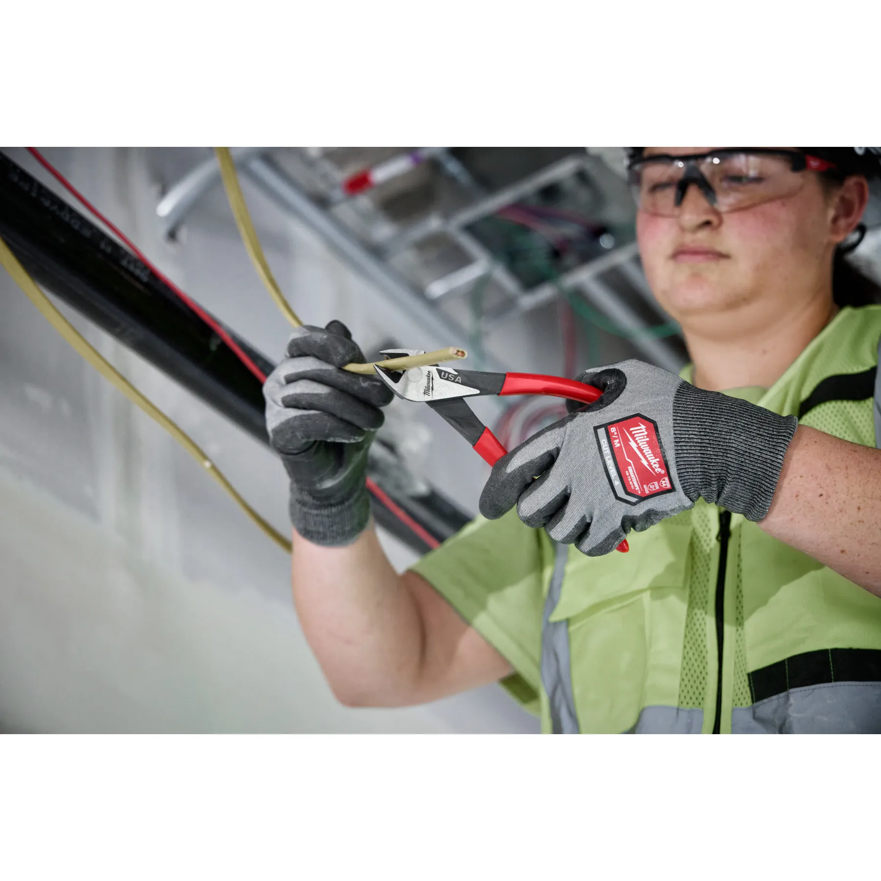 Milwaukee MT506, 6" Diagonal Dipped Grip Cutting Pliers (USA) - Image 6