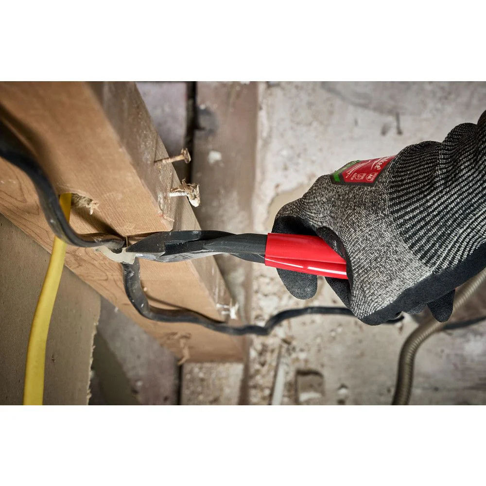 Milwaukee MT508A, 8" Angled Head Diagonal Dipped Grip Cutting Pliers (USA) - Image 6