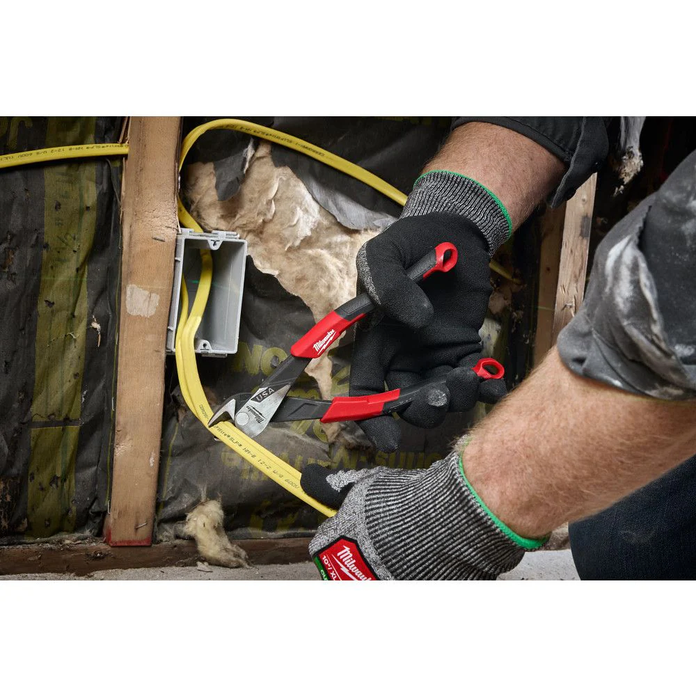 Milwaukee MT558A, 8" Angled Head Diagonal Comfort Grip Cutting Pliers (USA) - Image 5