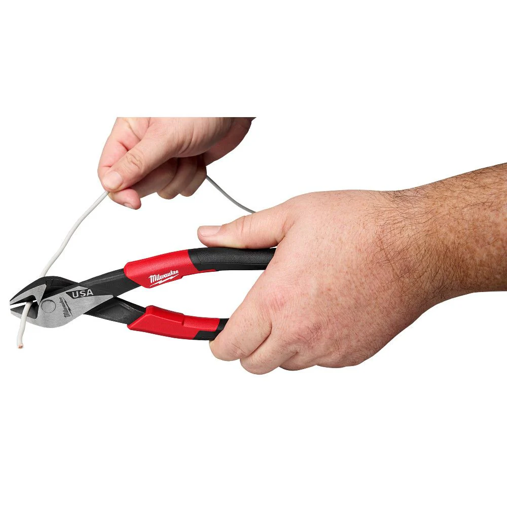 Milwaukee MT558A, 8" Angled Head Diagonal Comfort Grip Cutting Pliers (USA) - Image 7