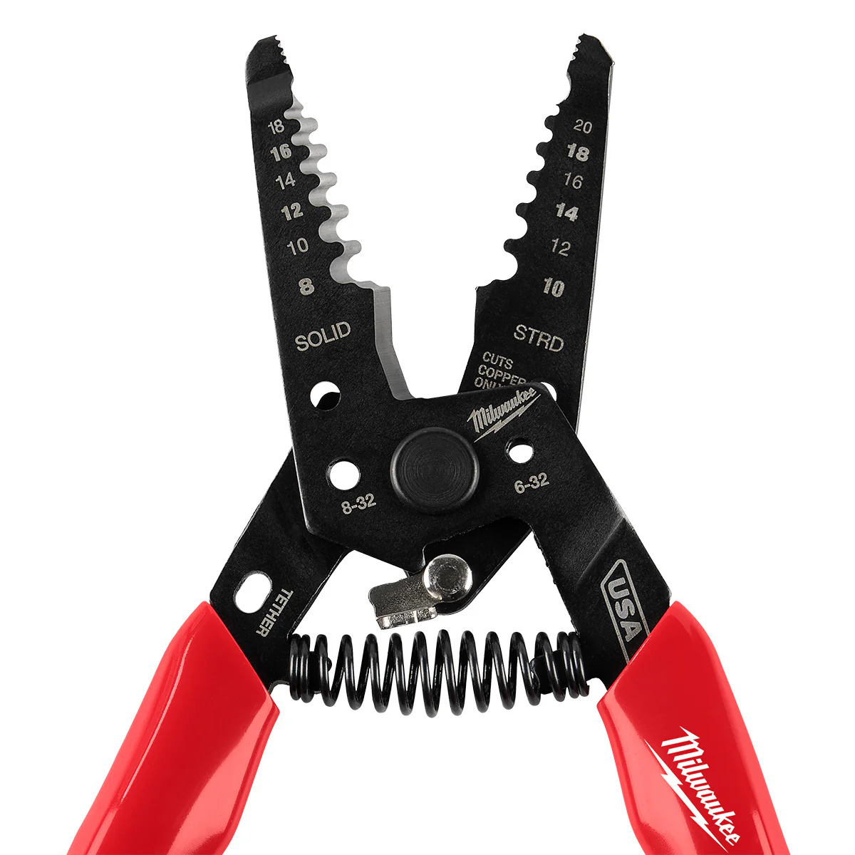 Milwaukee MT702, 8-20 AWG Dipped Grip Wire Stripper & Cutter (USA) - Image 4