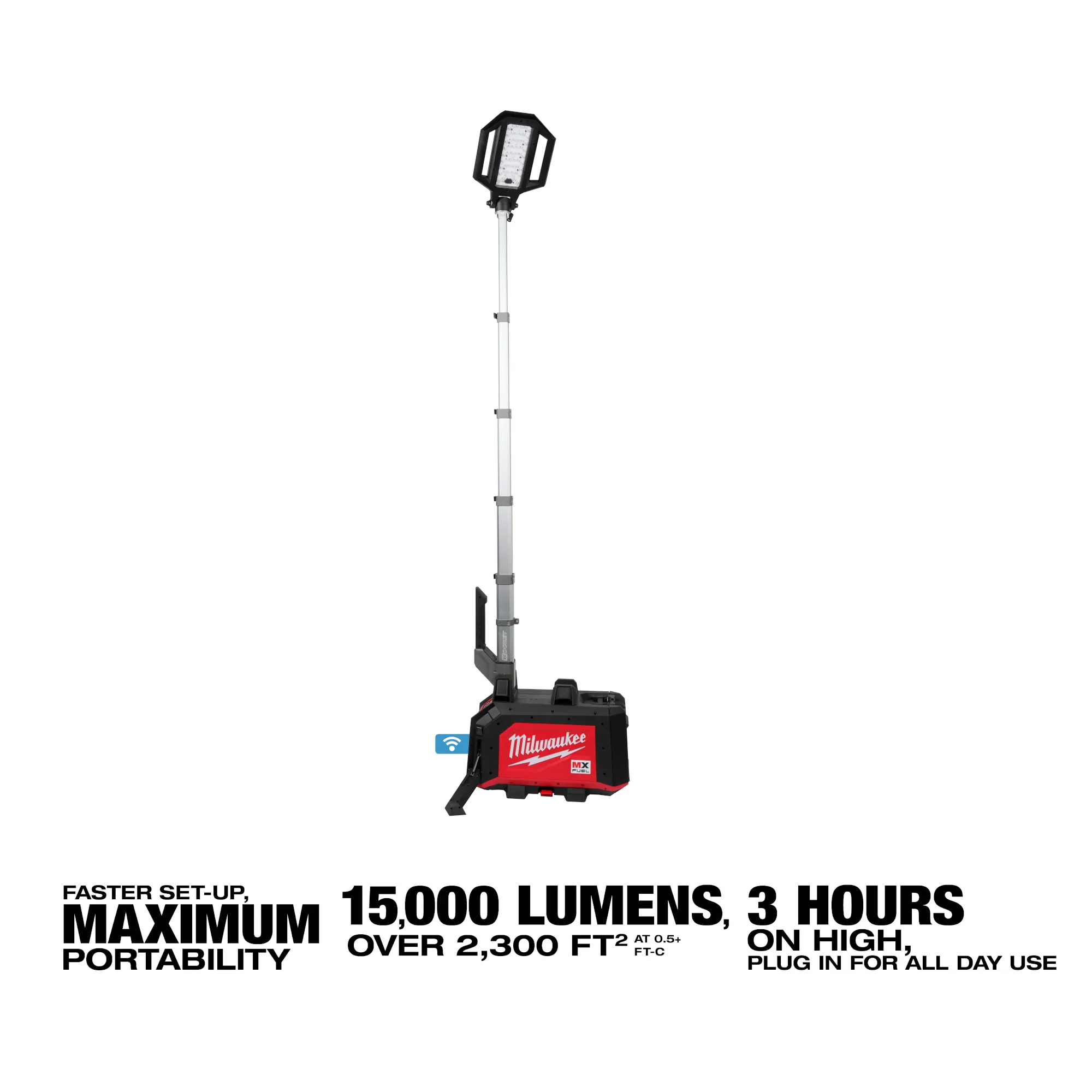 Milwaukee MXF040-1XC, MX FUEL™ ROCKET™ Dual Power Compact Tower Light - Image 2