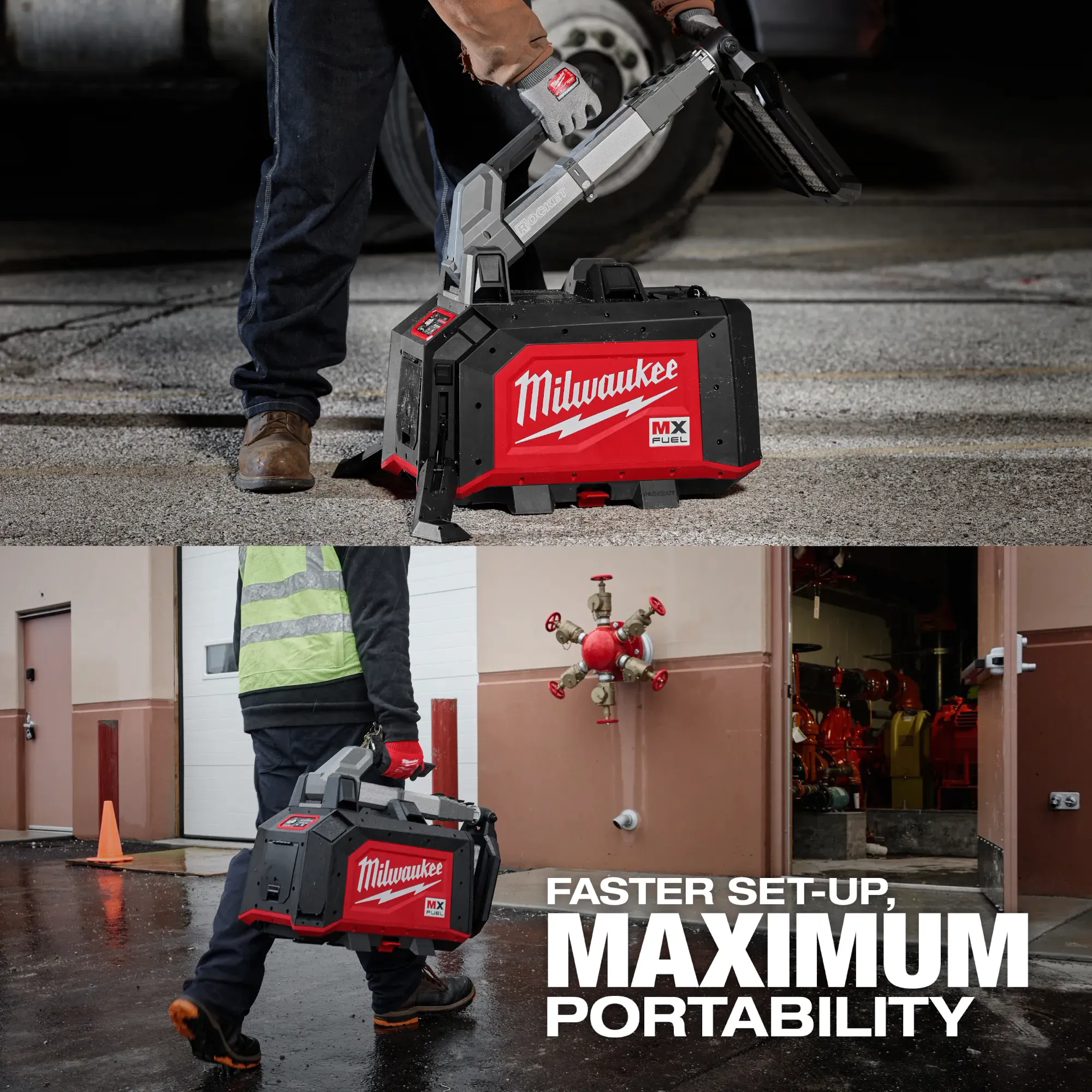 Milwaukee MXF040-1XC, MX FUEL™ ROCKET™ Dual Power Compact Tower Light - Image 3