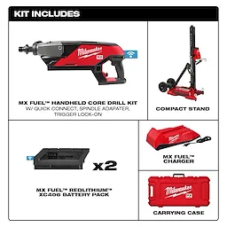 Milwaukee MXF301-2CXS, MX FUEL Handheld Core Drill Kit w/ Stand - Image 6