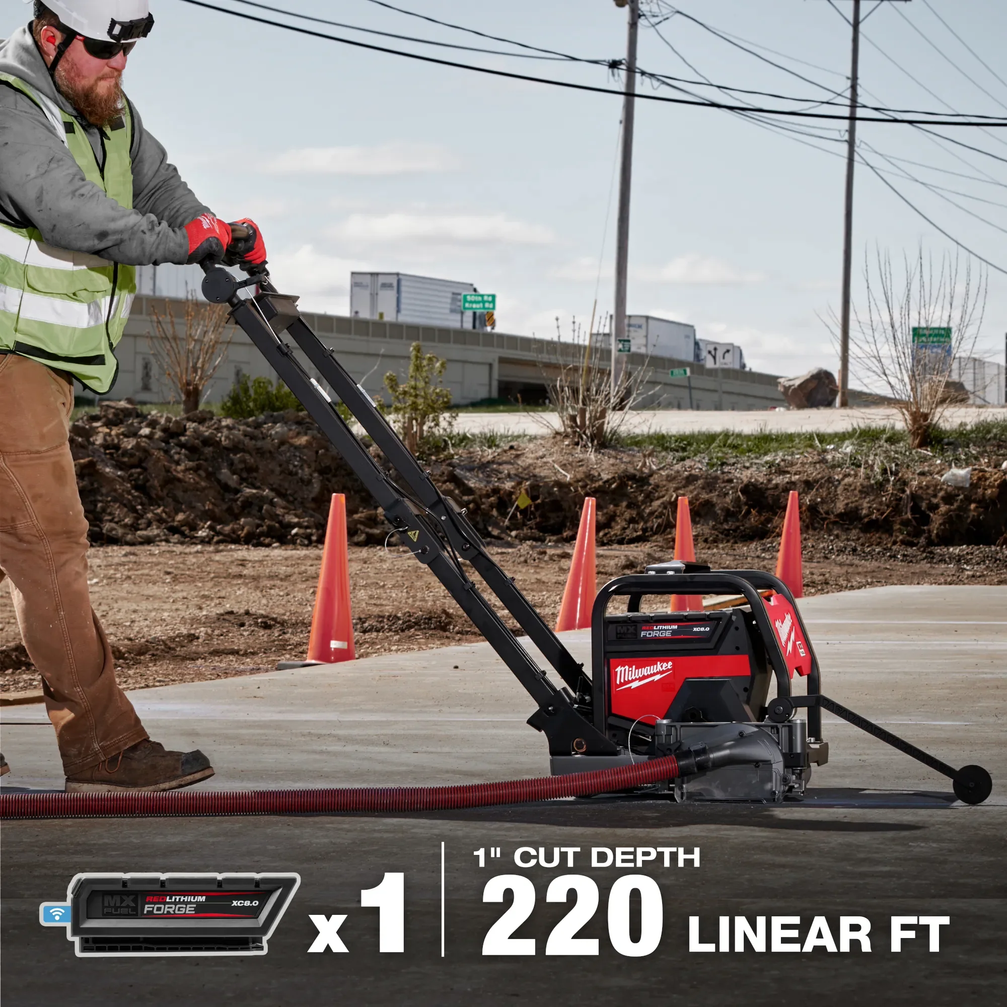 Milwaukee MXF316-2XC, MX FUEL™ 6" Green Concrete Saw Kit - Image 5