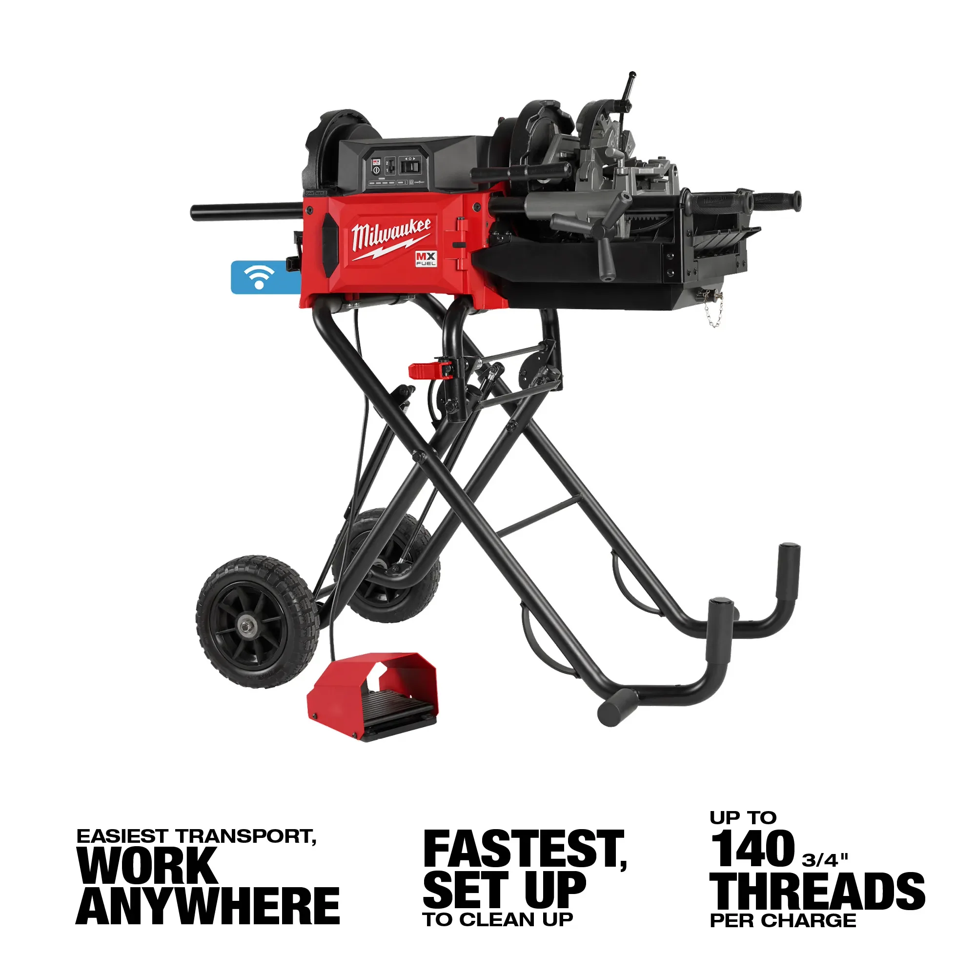 Milwaukee MXF512-2XC, MX Fuel Pipe Threading Machine Kit - Image 3