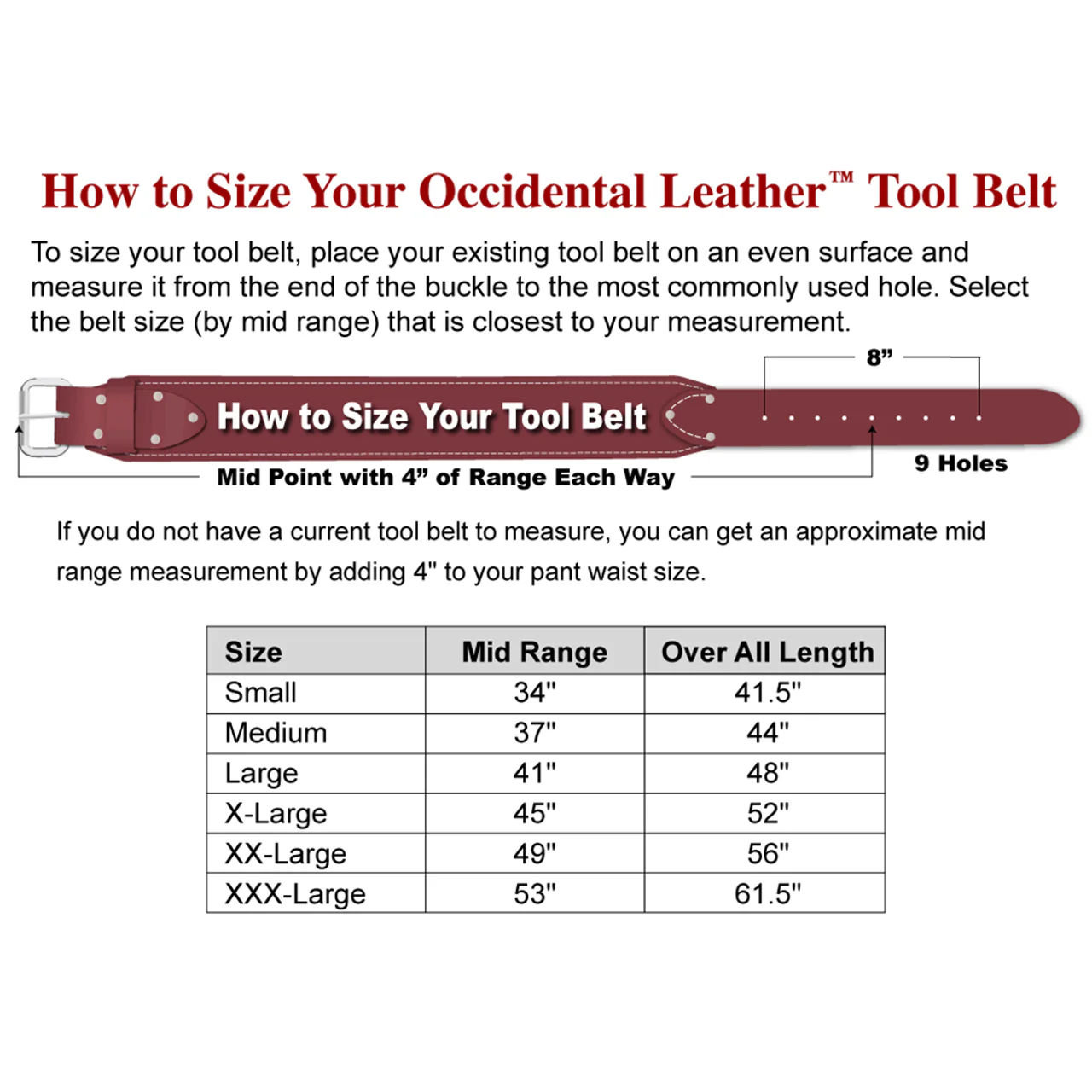 Occidental Leather 8585 Heritage FatLip™ Tool Bag Set - Image 3