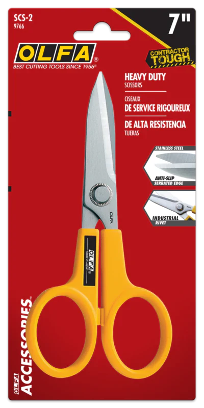 OLFA 9766, 7" Stainless Steel Serrated Edge Scissors (SCS-2) - Image 3