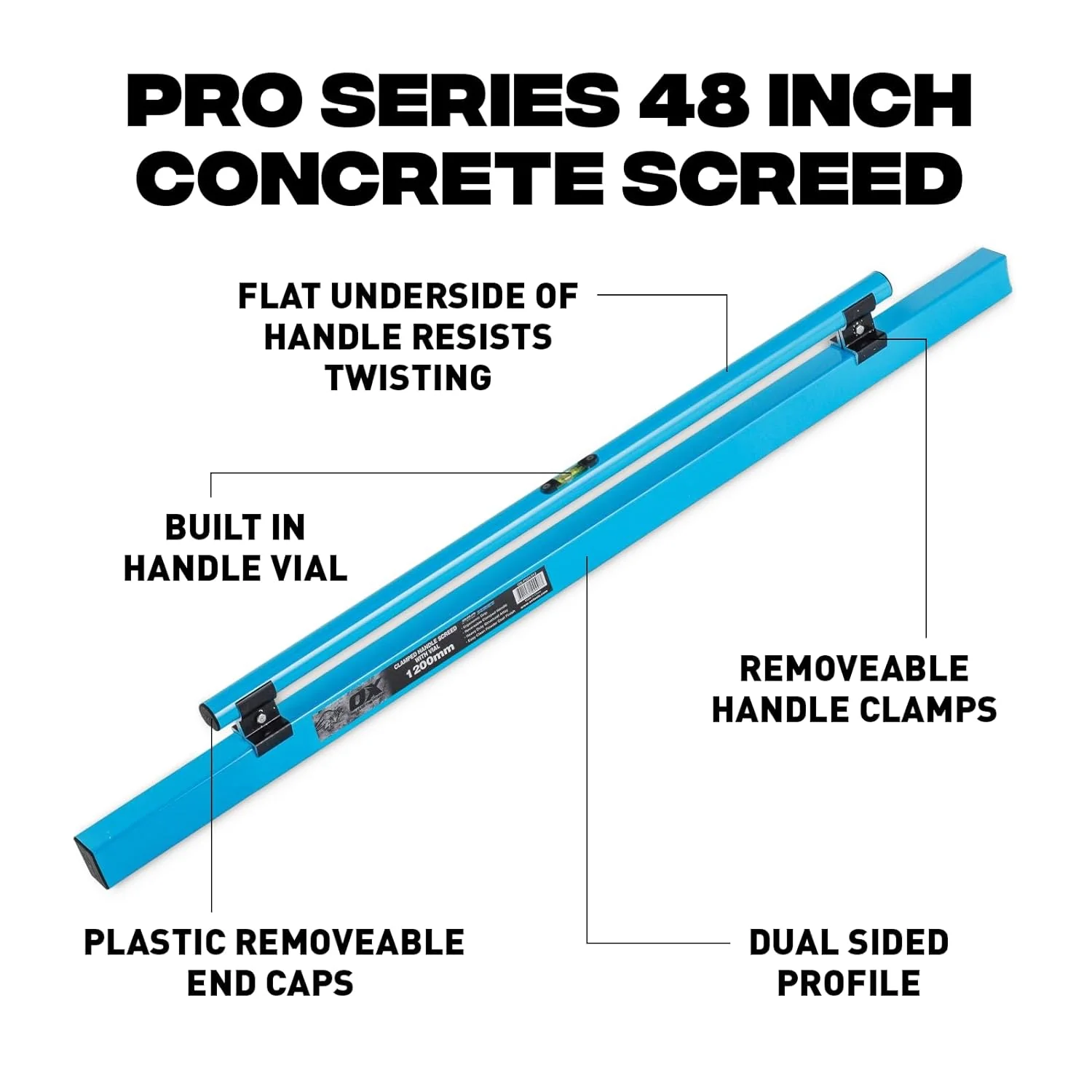 OX Tools OX-P021312, Pro 48in Concrete Screed - Image 2