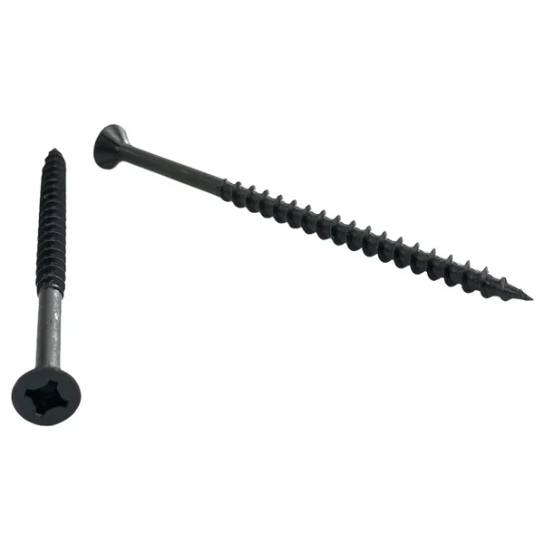 Phoenix SC08300FQD17LN, #8 X 3" Flat Quad Deep Thread Screw Type 17 Nib Lube (1500/Box)