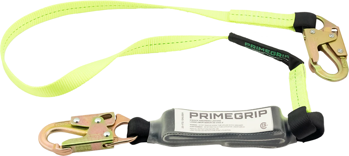 Primeline 23-172, 6' SHOCK ABSORBING LANYARD