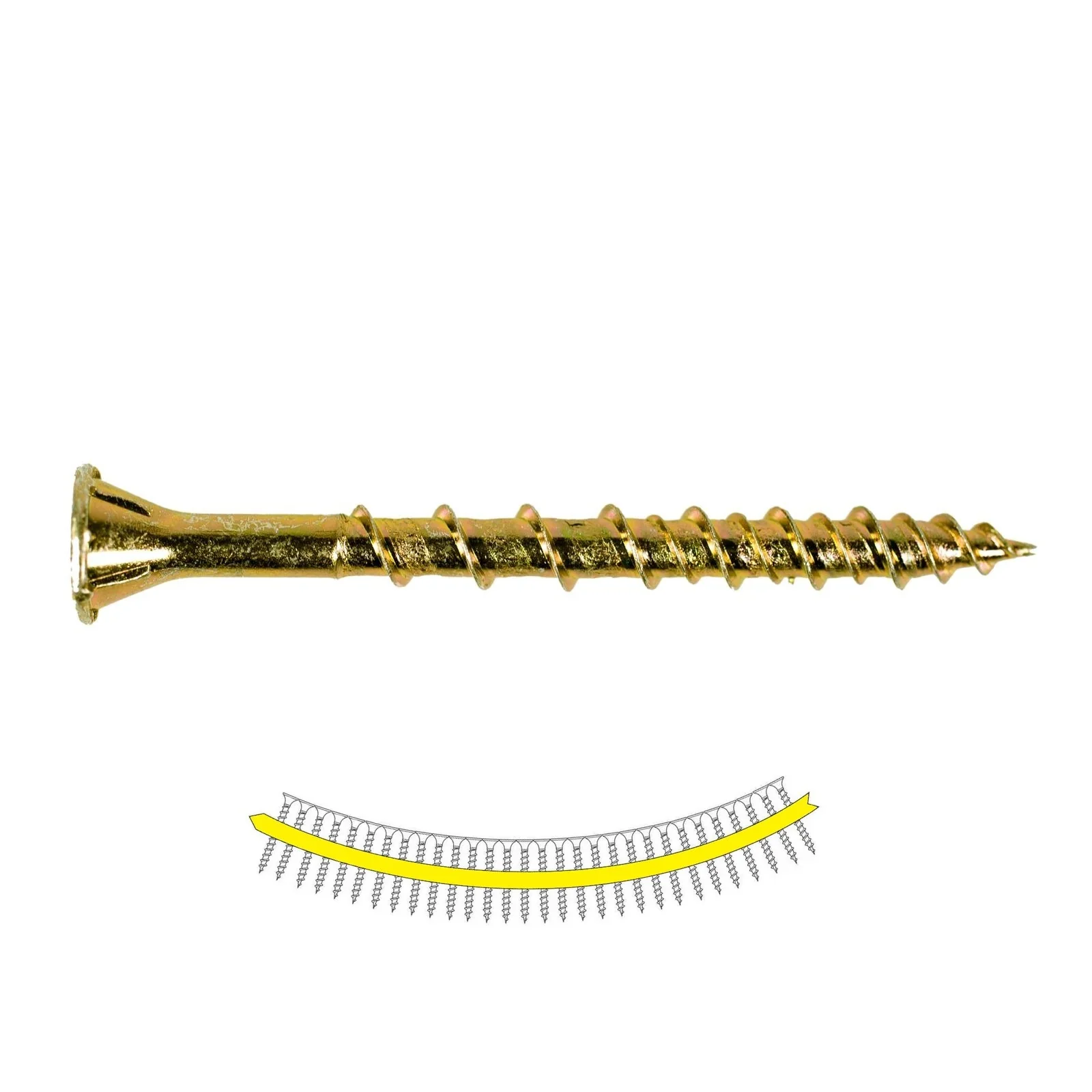 Quik Drive HCKWSV2S, WSV Subfloor Screw Collated #9 X 2" (1,000/Box)