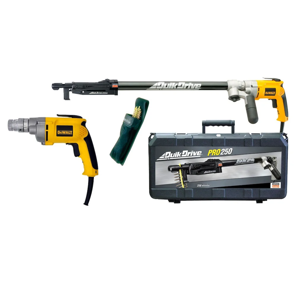 Quik Drive PRO250G2D25K, Subfloor System w/ DeWalt 2500 RPM Screwdriver Motor