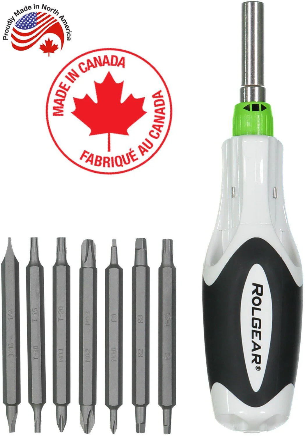 Rolgear MBR3-15, 15-in-1 Ratchet Screw Driver with Double Ended Bits - Image 2