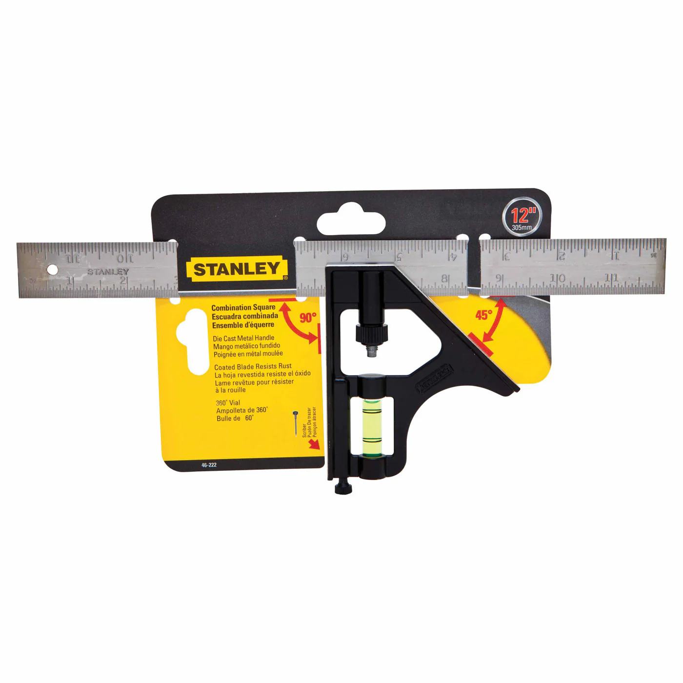 Stanley 46-222, 12 in Combination Square - Image 2