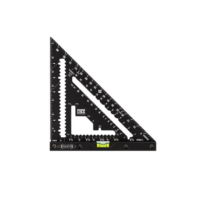 Stiletto STSQ7-L, 7" Carpenter Square with Level - Image 9