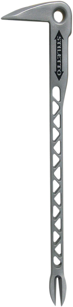 Stiletto TICLW-12, 8oz 12" Titanium Claw bar Nail Puller with Dimpler - Image 3