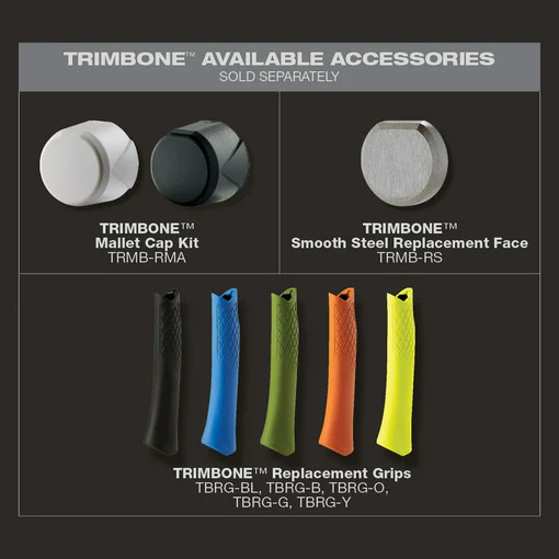 Stiletto TRMB-RMA, TRIMBONE Finish Hammer Replacement Mallet Head Kit - Image 8