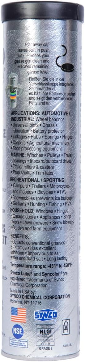 Super Lube 41150, Synthetic Grease 14.1 oz. Cartridge - Image 3