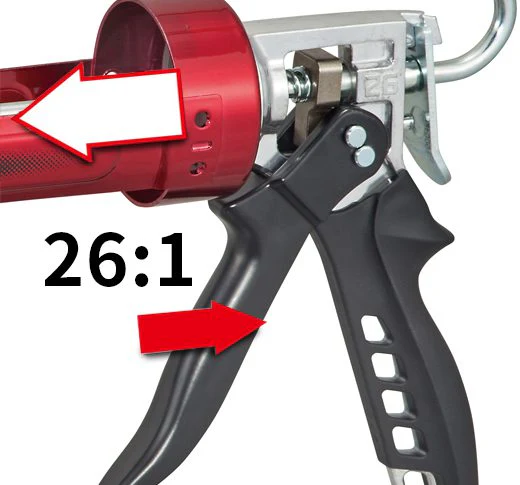Tajima CNV-900SP26, Convoy® Super 26, extra-high thrust rotary caulk gun, 900 ml / 1 quart - Image 3