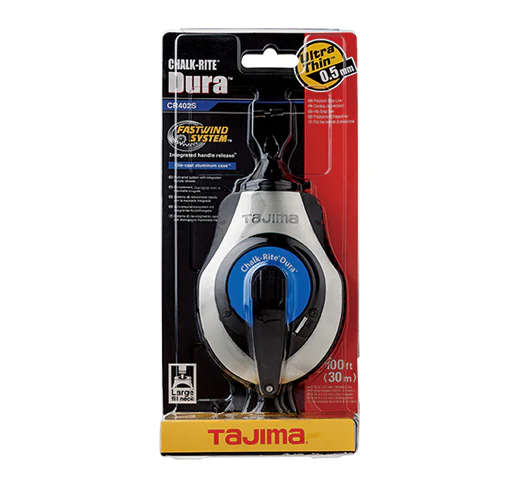 Tajima CR402S, Chalk-Rite® Dura, Ultra-Thin, 0.5mm chalk snap line with Integrated Handle Release - Image 2