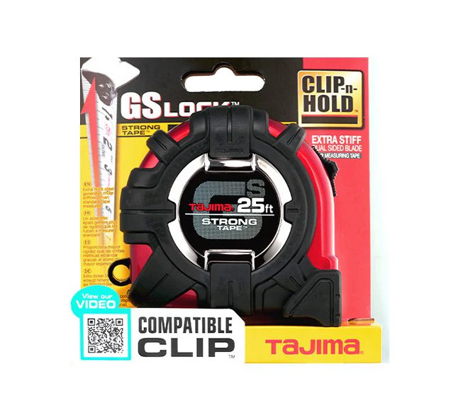 Tajima GS-C25BW, GS-LOCK, 25ft x 1 in strong tape & hook, COMPATIBLE CLIP - Image 7