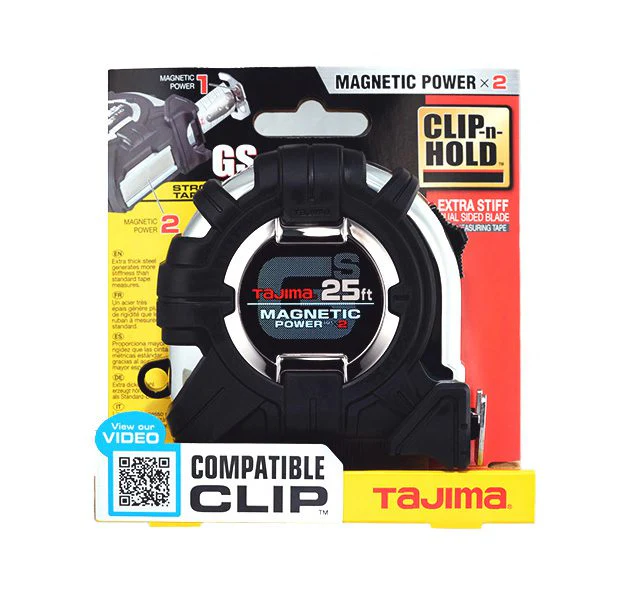 Tajima GS-SC25BW, GS-LOCK, 25ft x 1 in strong tape & MAGNETIC POWER X 2, COMPATIBLE CLIP - Image 7