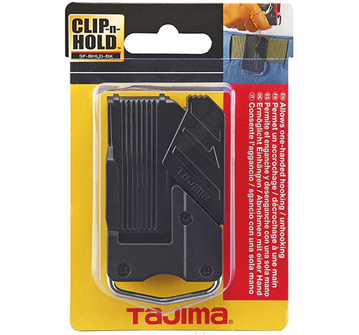 Tajima SF-BHLD-BK, CLIP-n-HOLD, safety belt holder, for waist belts - Image 2