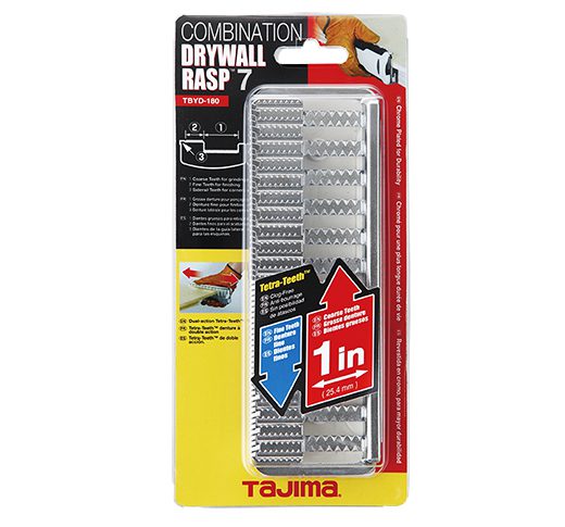 Tajima TBYD-180, Combination Drywall Rasp, bi-directional Tetra-Teeth™ , 7 inch - Image 6