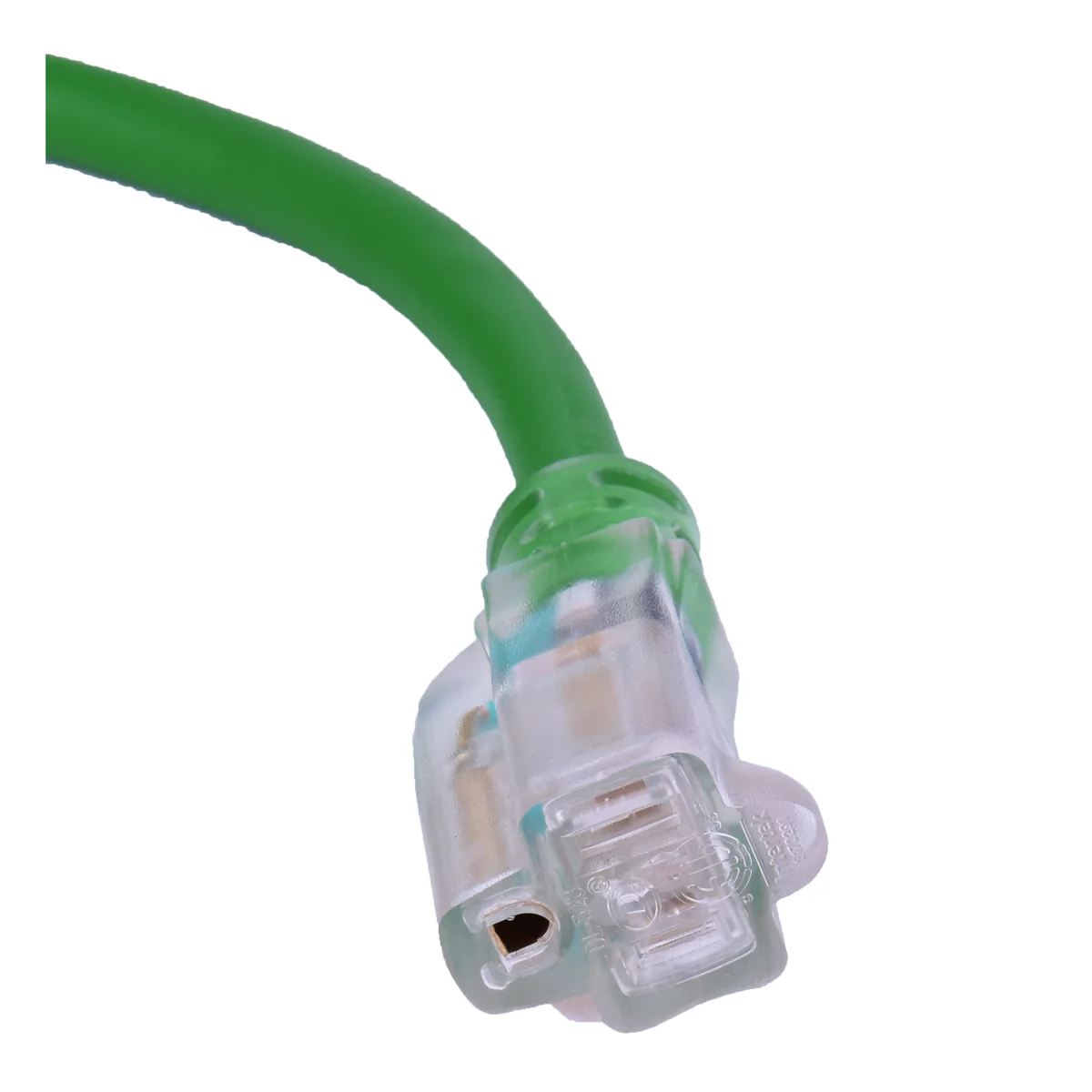 Toolway 140015, Extension Cord Outdoor SJEOW 14/3 Lighted Single Tap Green 100ft/30.48m - Image 5