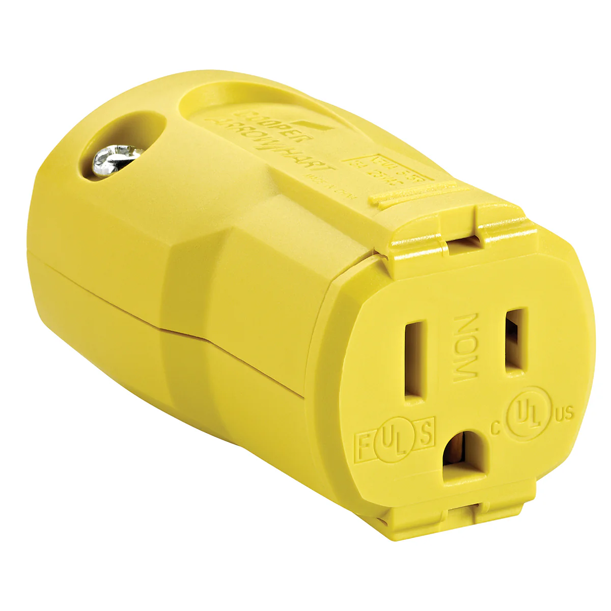 Toolway 83072285, Electrical QuickGrip Female Connector 15A-125V 3-Wire Yellow - Image 2