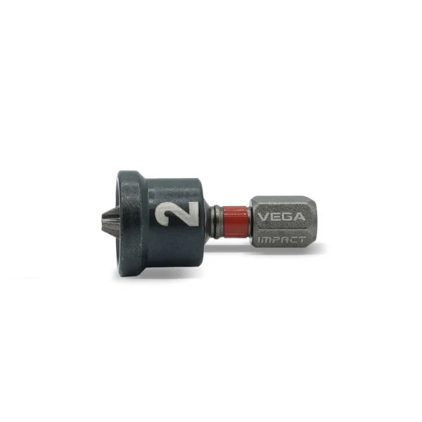 Vega T125P2C-C5, Impactech Phillips #2 Drywall Indenter Bit x 1" - Carded 5pc - Image 2