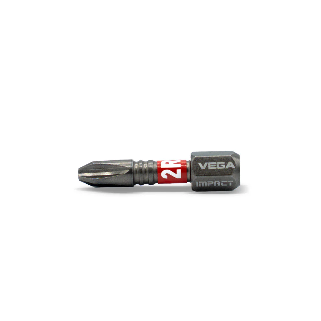 Vega T125P2R-C5, Impactech Phillips #2 Reduced Insert Bit x 1" - Carded 5pc - Image 2