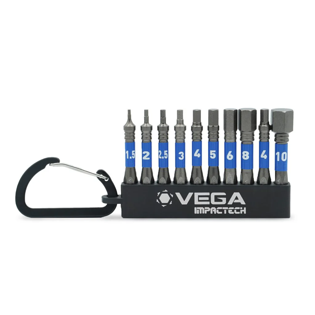 Vega T150HMCS10, Impactech Hex MM Carabiner Set - 10pc