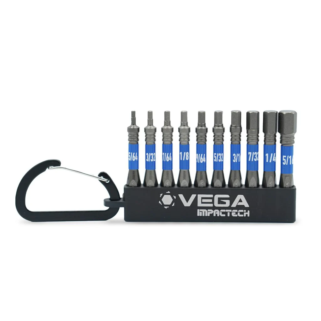 Vega T150HSCS10, Impactech Hex SAE Carabiner Set - 10pc