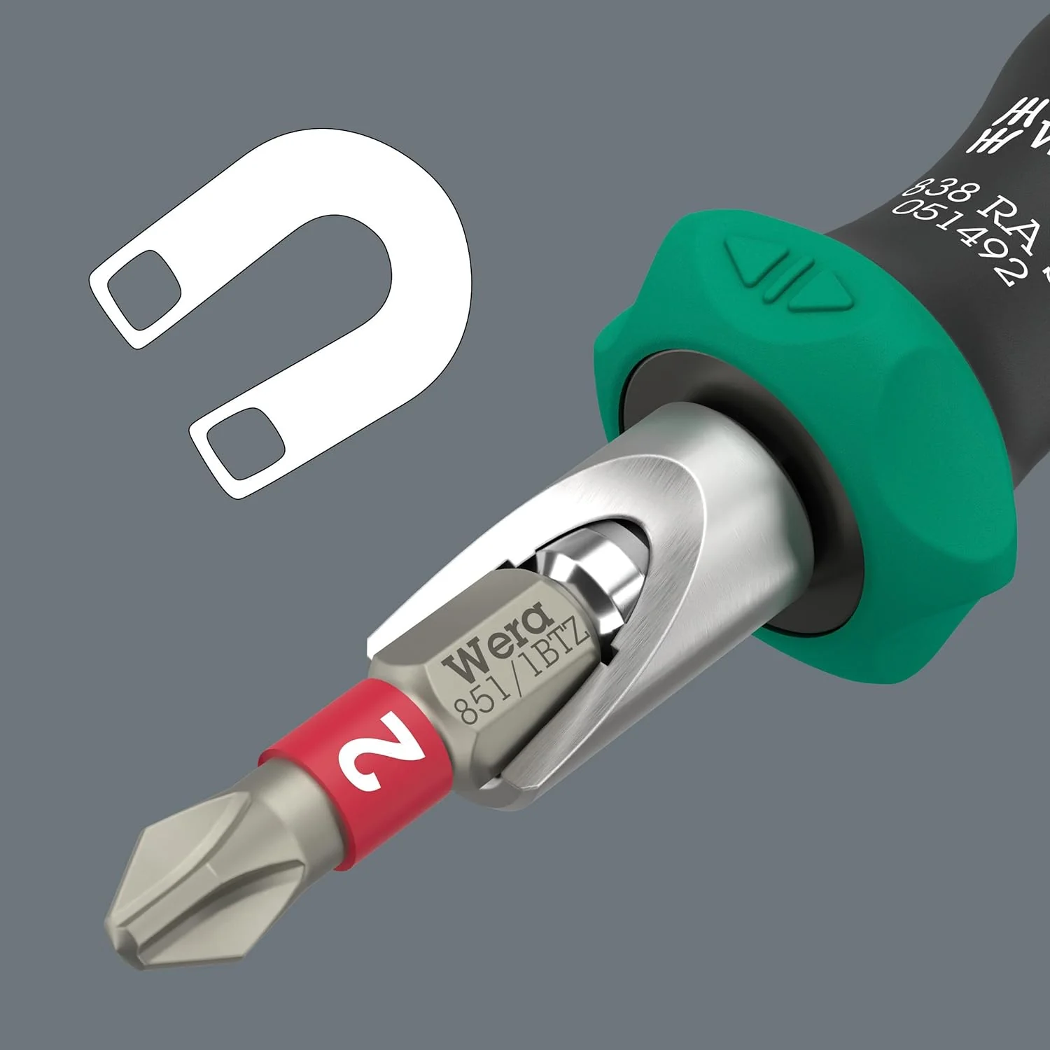 Wera 05051060001, Kraftform Kompakt 838 RA S Set 1, 14 pieces - Image 6