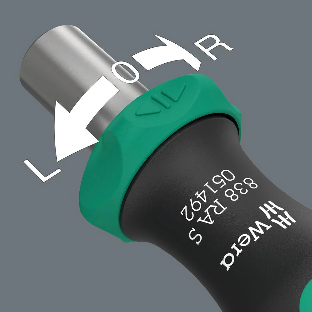 Wera 05051492001, 838 RA S Bitholding screwdriver with ratchet functionality, 1/4", 1/4" x 102 mm - Image 5