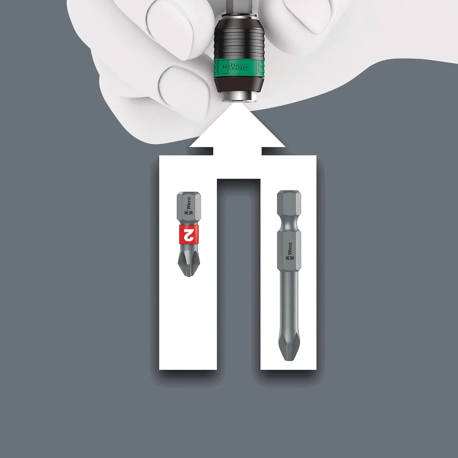 Wera 05051493001, 838 RA-R M Bitholding screwdriver with ratchet functionality, 1/4", 1/4" x 123.5 mm - Image 6