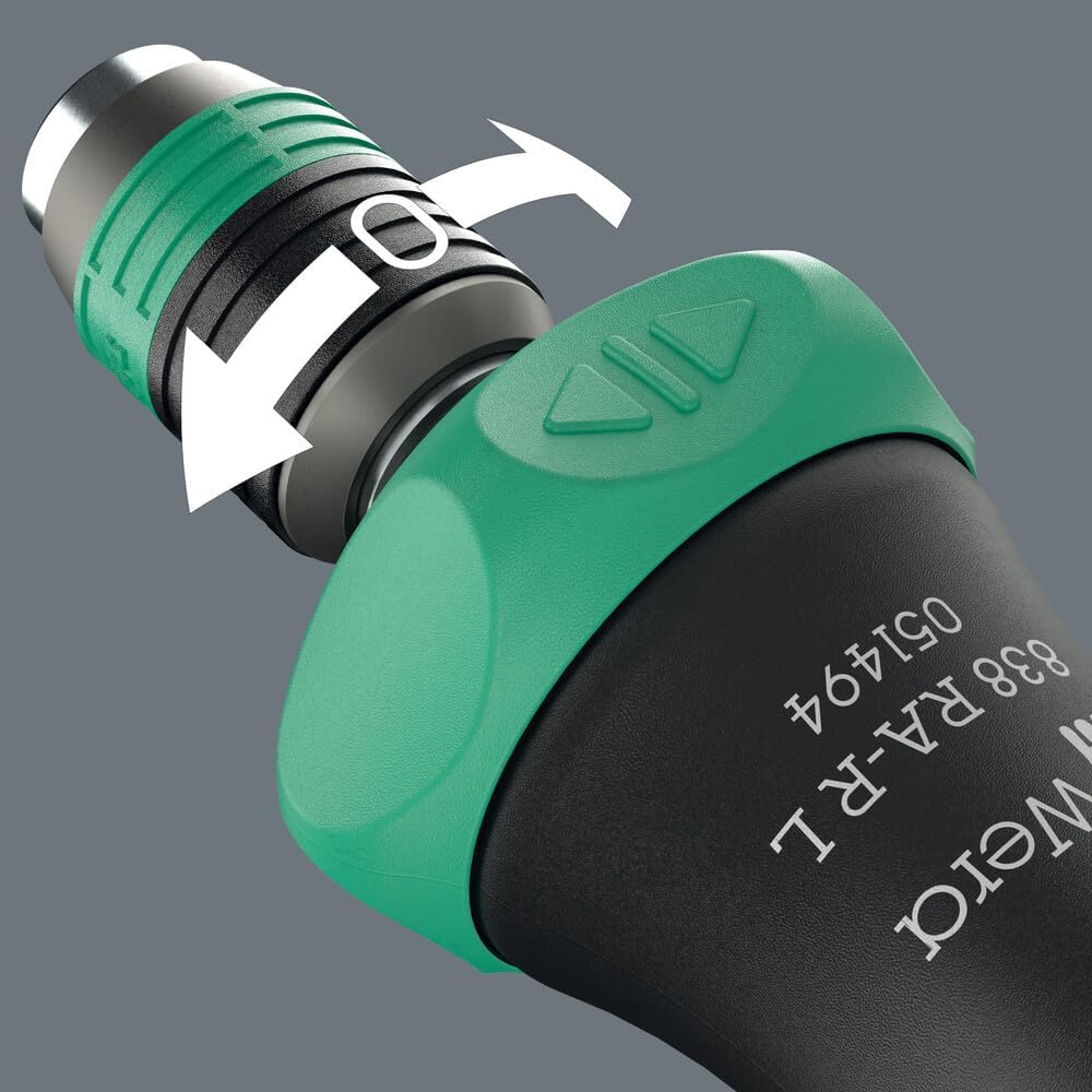 Wera 05051494001, 838 RA-R L Ratchet Screwdriver - Image 3