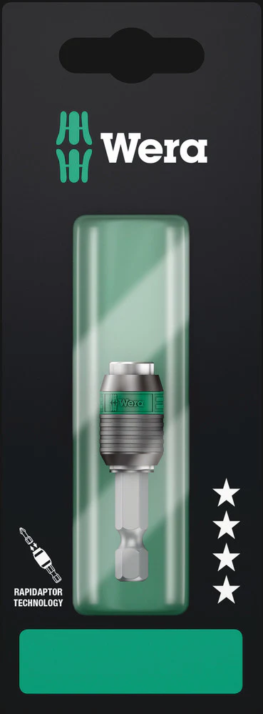 Wera 05073421001, 889/4/1 K SB RAPIDAPTOR UNIVERSAL BIT HOLDER, 1/4" X 50 MM