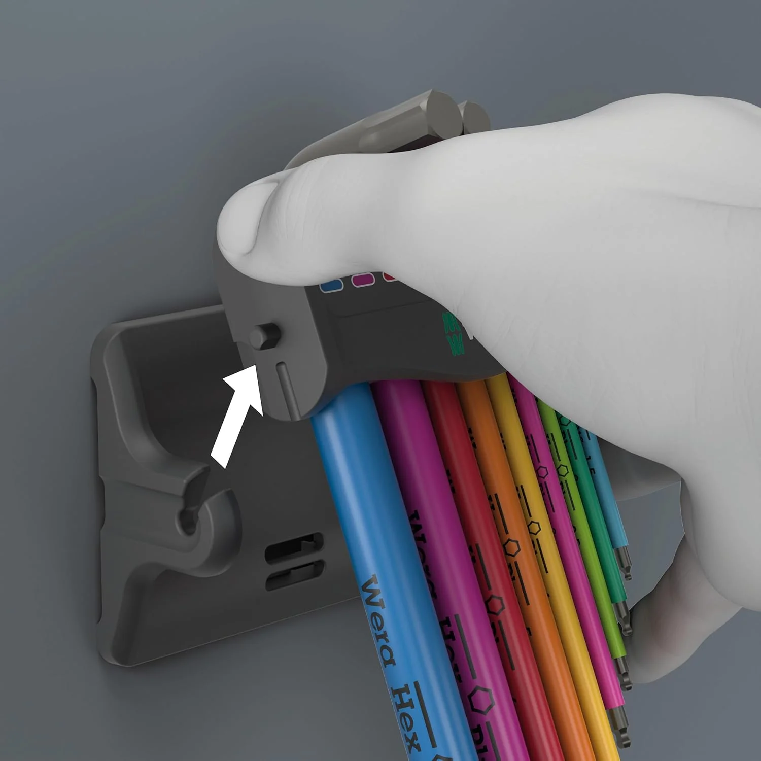Wera 05133165001, 950/9 Hex-Plus Multicolour 3 L-key set, metric, BlackLaser, 9 pieces - Image 7