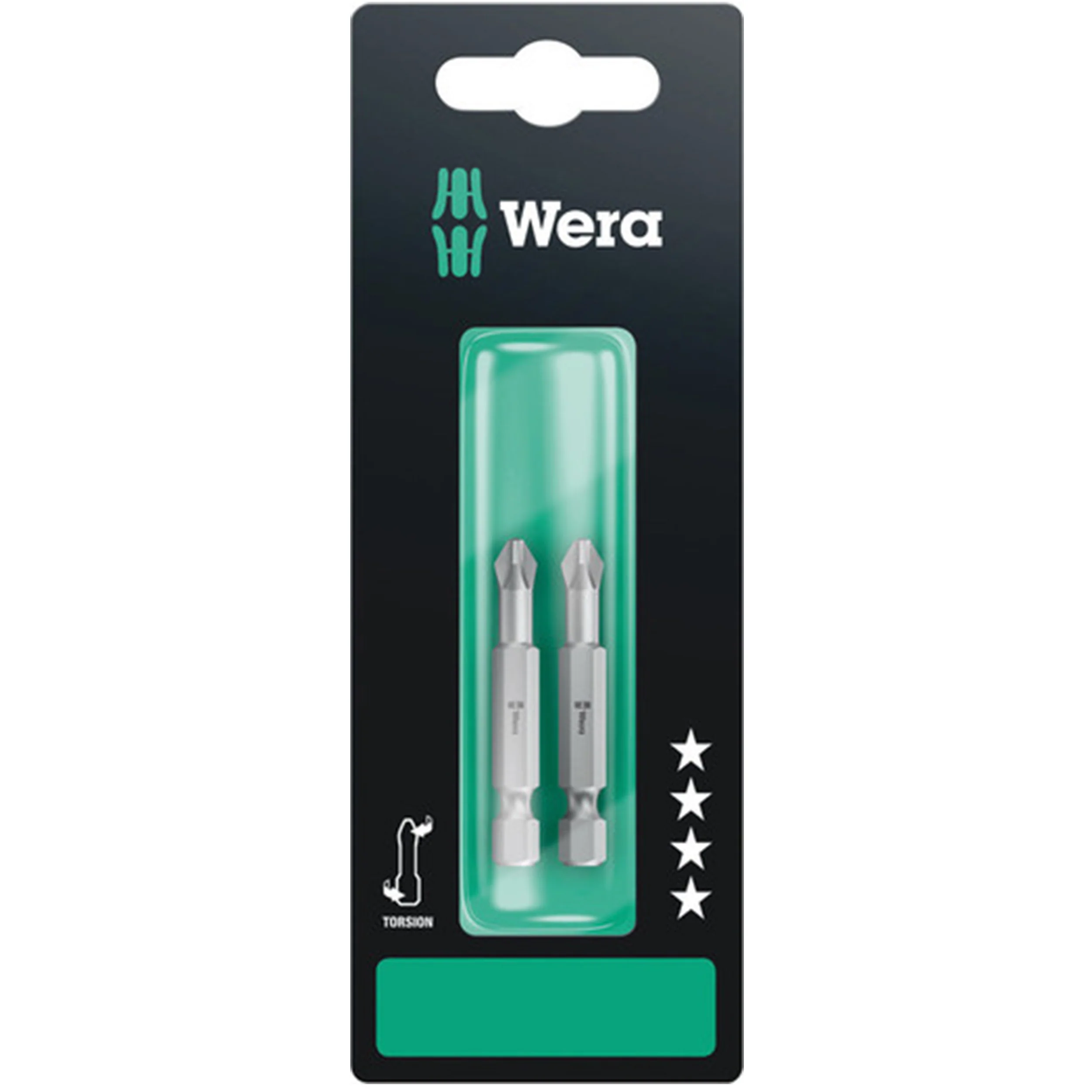 Wera 05134381001, 851/4 TZ SB BITS, PH 2 X 50 MM, 2 PIECES - Image 2