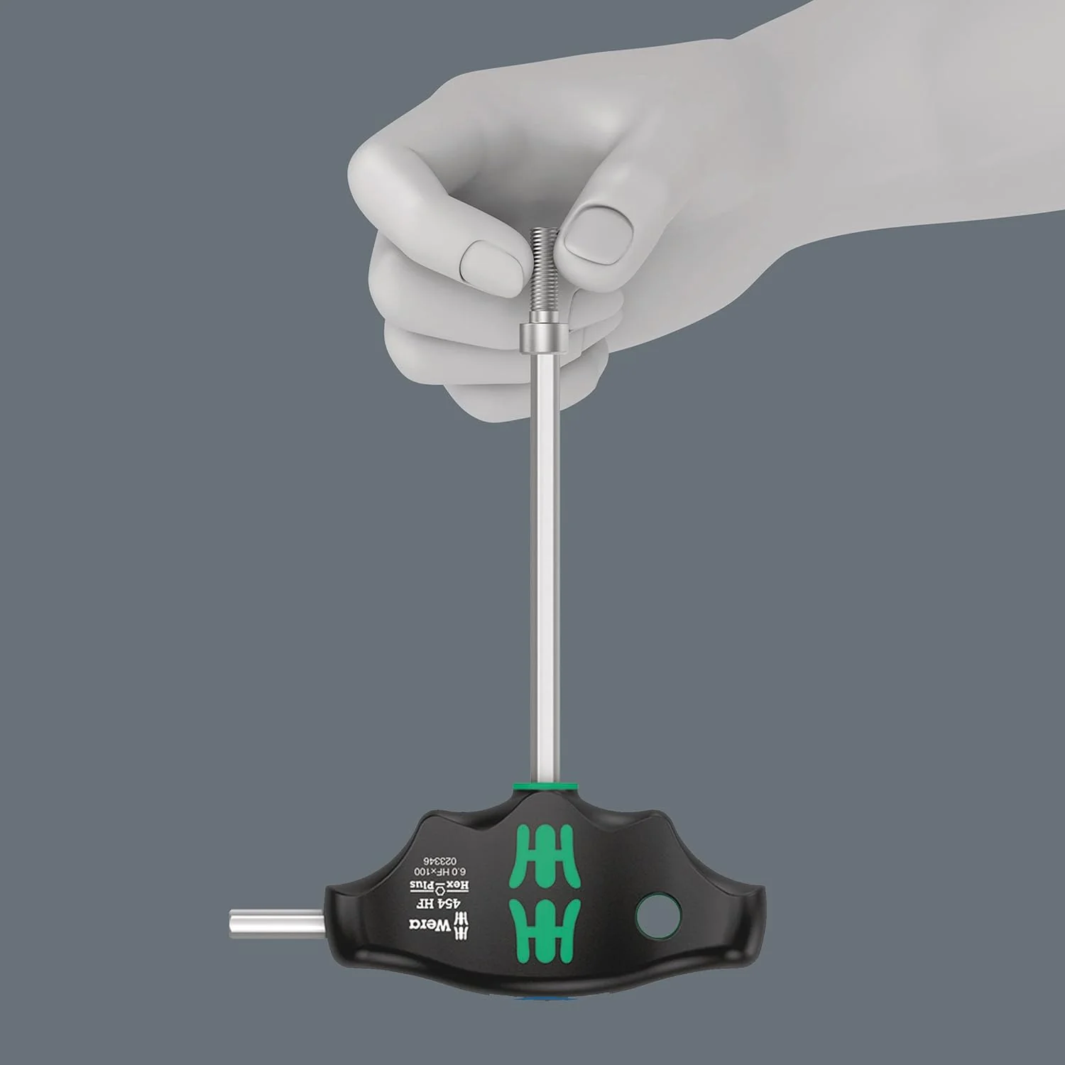 Wera 05136070001, 454/5 HF SHK Set 1 Screwdriver set T-handle screwdriver Hex-Plus with holding function, 5 pieces - Image 4